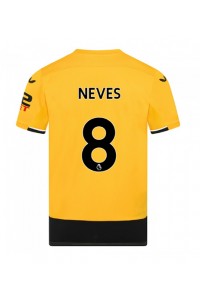 Wolves Ruben Neves #8 Voetbaltruitje Thuis tenue 2022-23 Korte Mouw